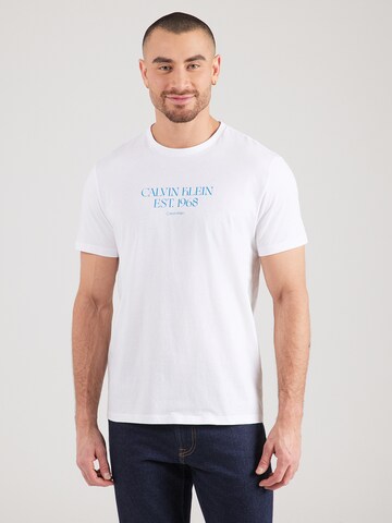Calvin Klein JeansMajica '30S' - bijela boja: prednji dio