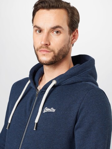 Superdry Zip-Up Hoodie in Blue