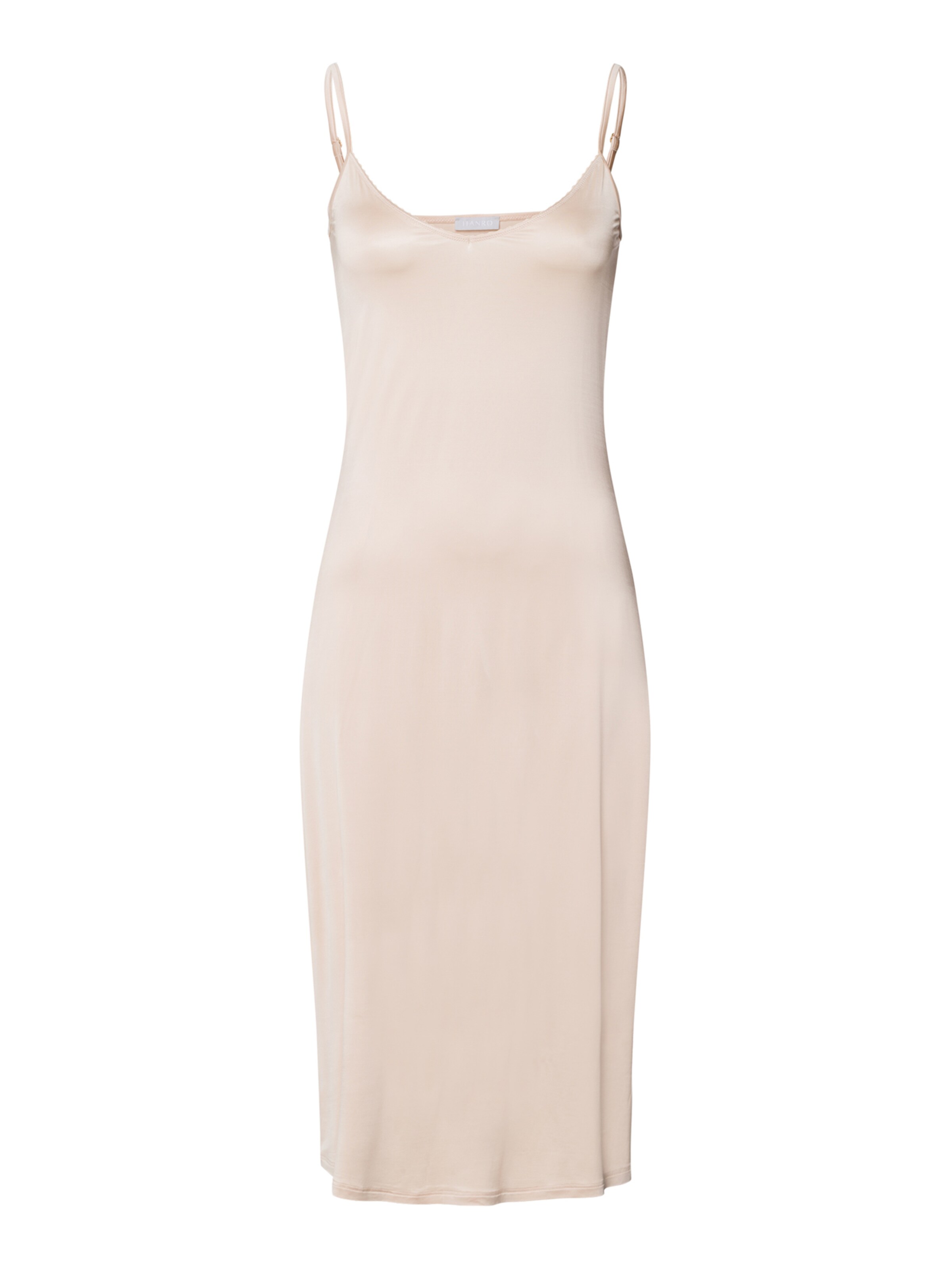 Hanro Nachthemd 'Satin Deluxe' in Beige: voorkant