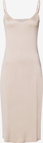 Chemise de nuit 'Satin Deluxe' Hanro en beige : devant