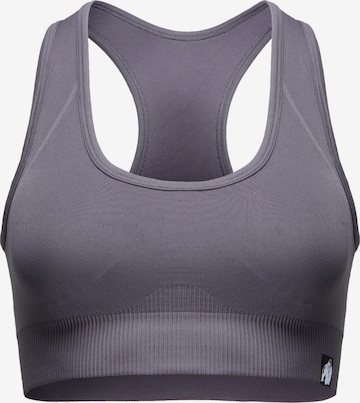 Gorilla Wear Sport bh 'Yava' in Grijs: voorkant