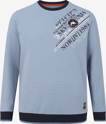 Jan Vanderstorm Sweatshirt ' Ijan ' in Blauw: voorkant