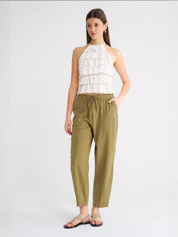 Tapered Pantaloni de la MixRay pe verde