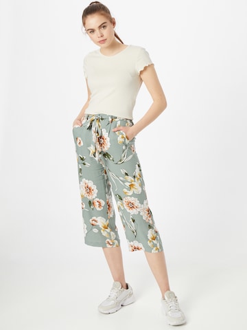 ONLY Wide leg Pleat-Front Pants 'NOVA' in Green