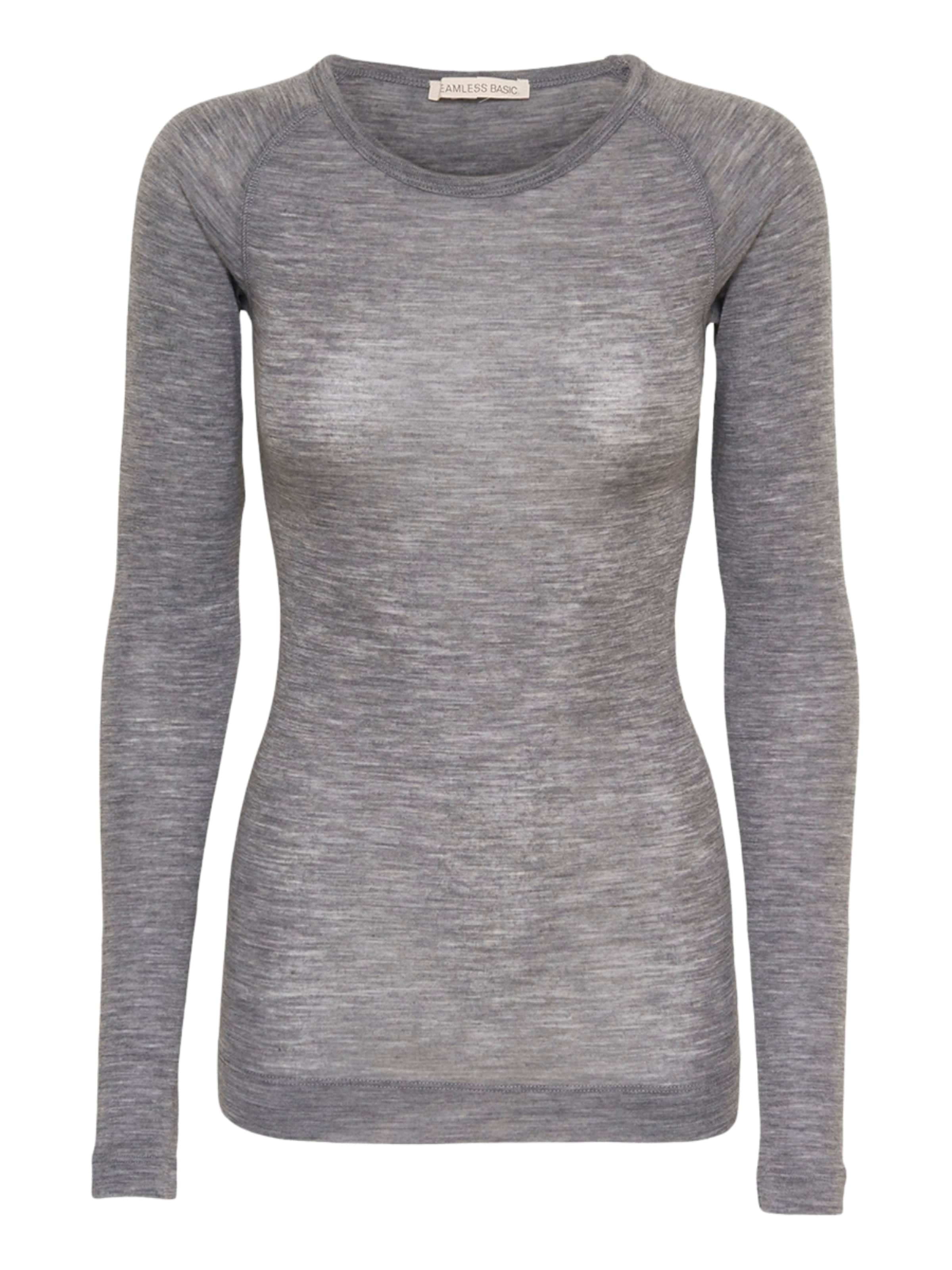 Haut 'Jade' Seamless Basic en gris : devant