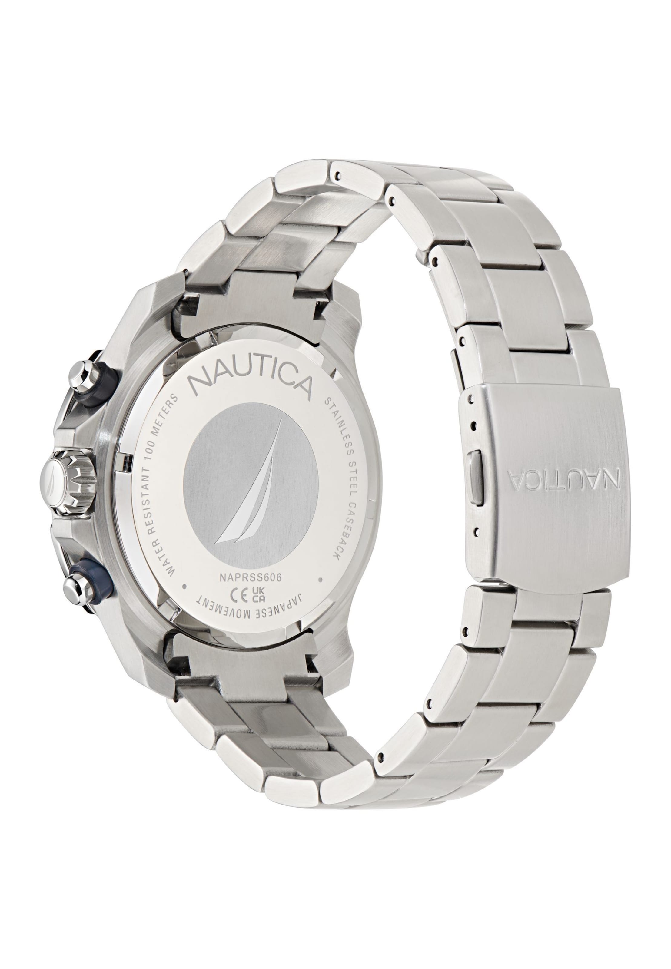 Montre à affichage analogique NAUTICA en argent