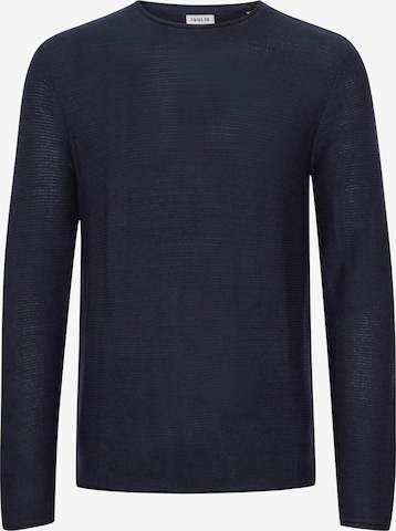 Pull-over !Solid en bleu : devant