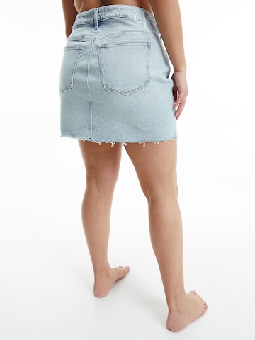 Calvin Klein Jeans Curve Sukně – modrá