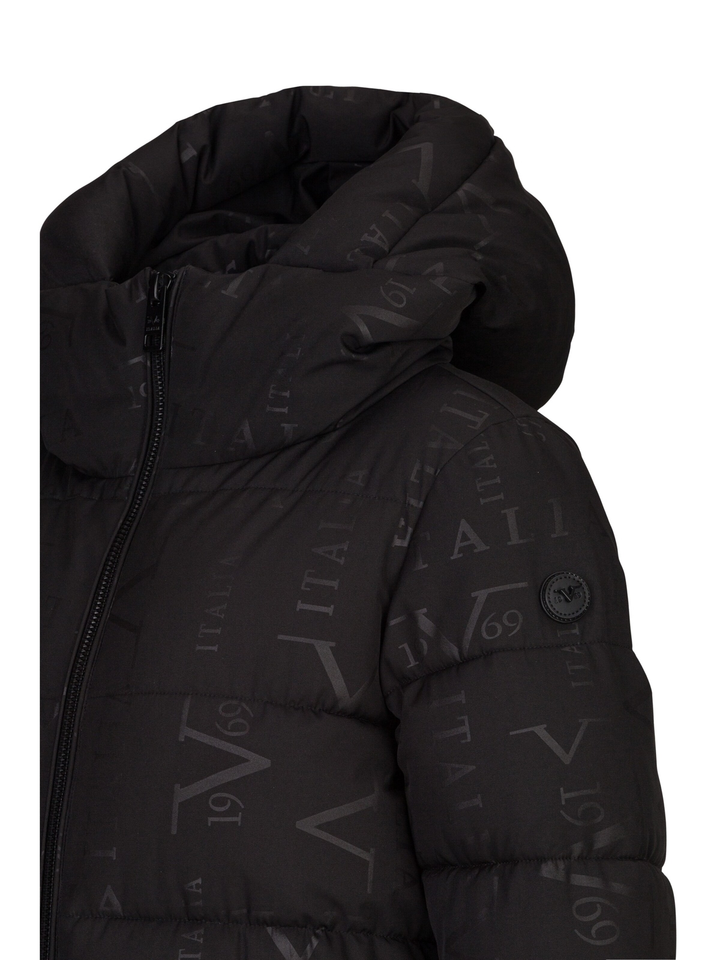 19V69 ITALIA Wintermantel 'Silvana' in Zwart