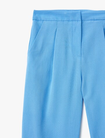 Koton Tapered Pleat-front trousers in Blue