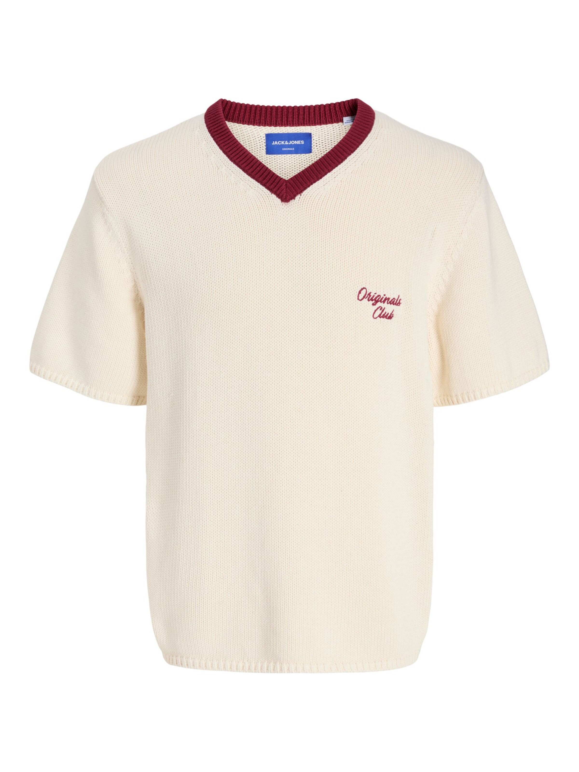 Pull-over JACK & JONES en blanc : devant