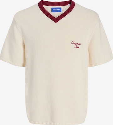 Pull-over JACK & JONES en blanc : devant