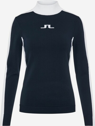 J.Lindeberg Pull-over en bleu foncé / blanc, Vue avec produit