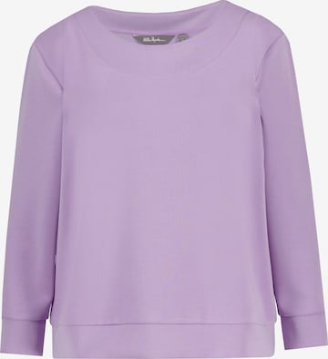 Sweat-shirt Ulla Popken en violet : devant