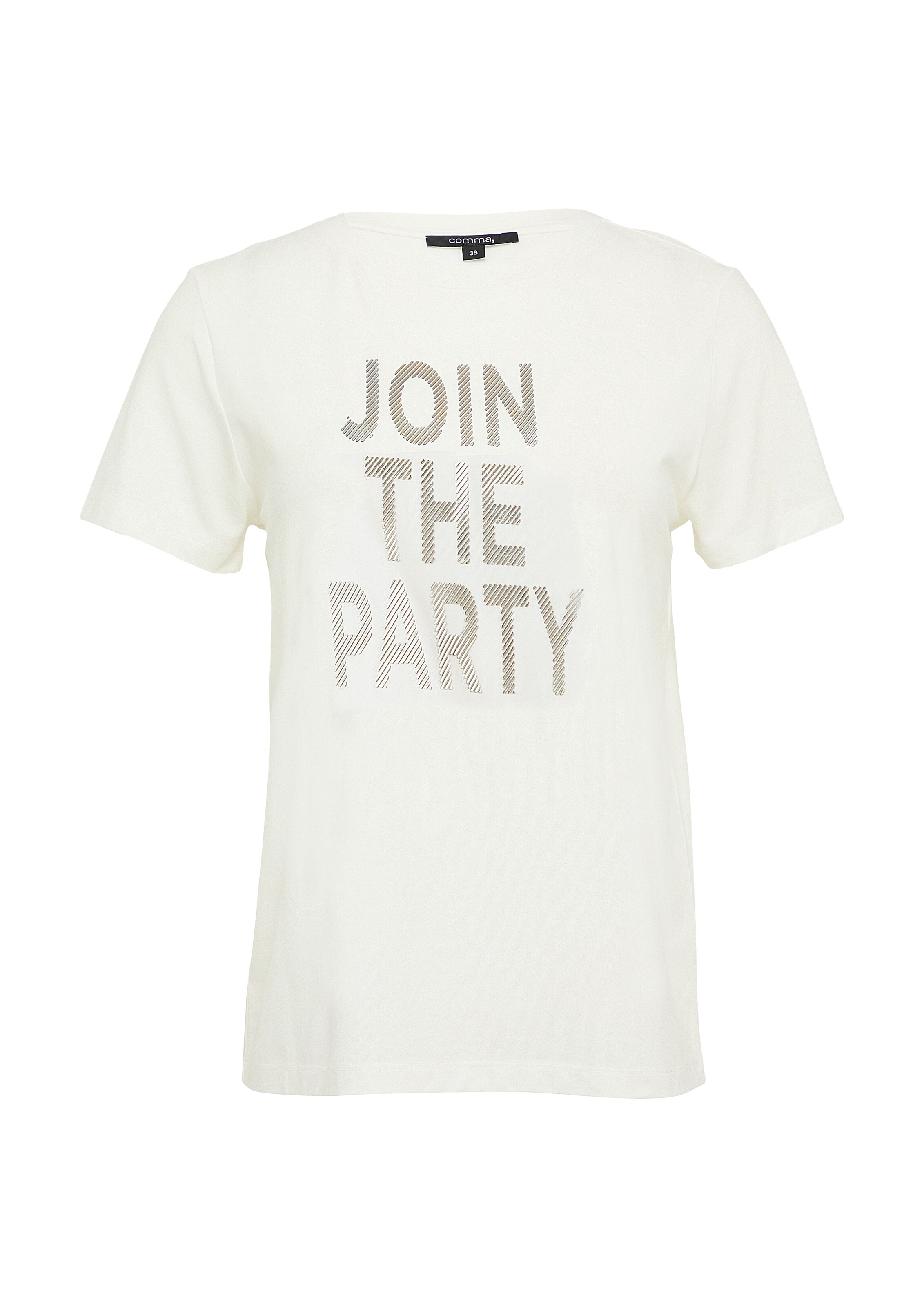 balts COMMA T-Krekls: no priekšpuses