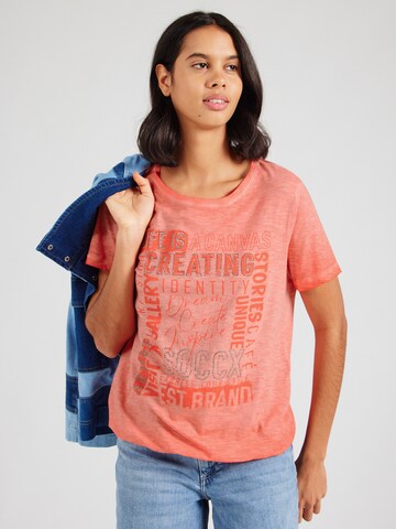 Soccx - Camiseta en naranja: frente