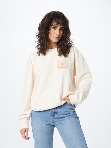 BILLABONGSweater majica 'FREE YOUR MIND' - bež boja: prednji dio