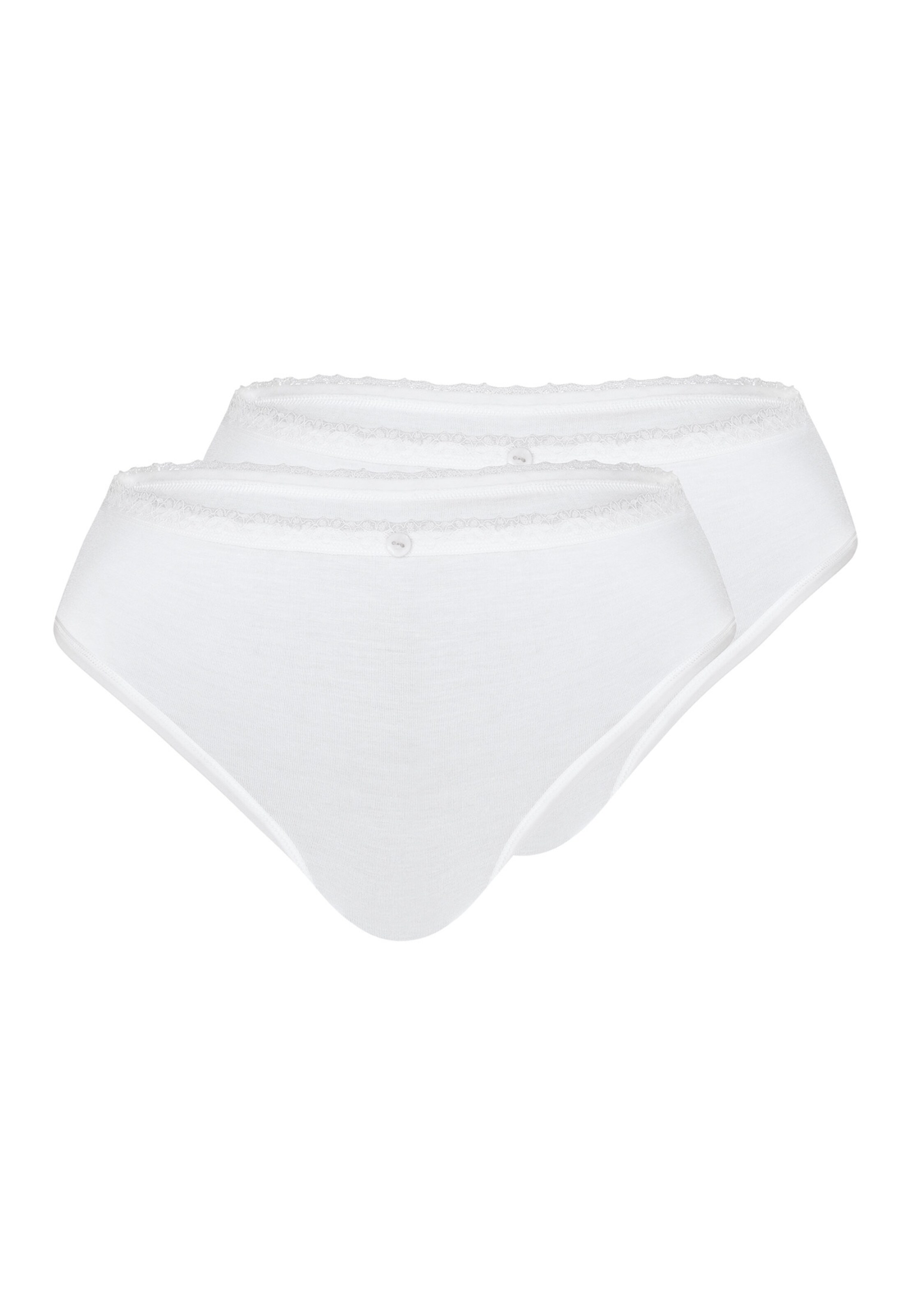 sassa String 'STRIPE RANGE' in Weiß: Vorderseite