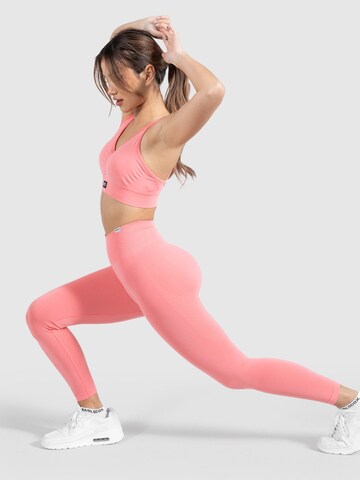 Smilodox Skinny Sporthose 'Amaze Scrunch' in Pink