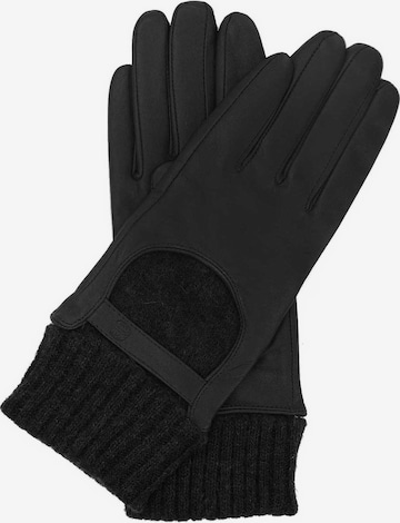 Gants Kazar en noir : devant