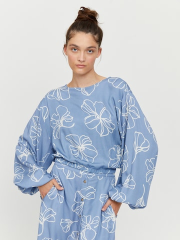 mazine Blouse ' Lumi Printed ' in Blue: front