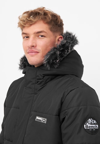 BENCH Winter Parka in Black ABOUT YOU