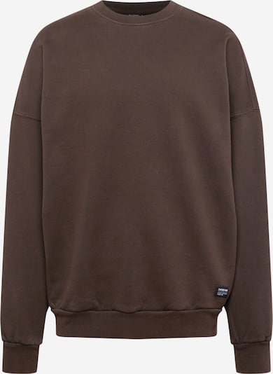 Dr. Denim Sweatshirt 'Justus' in de kleur Chocoladebruin / Zwart / Wit, Productweergave