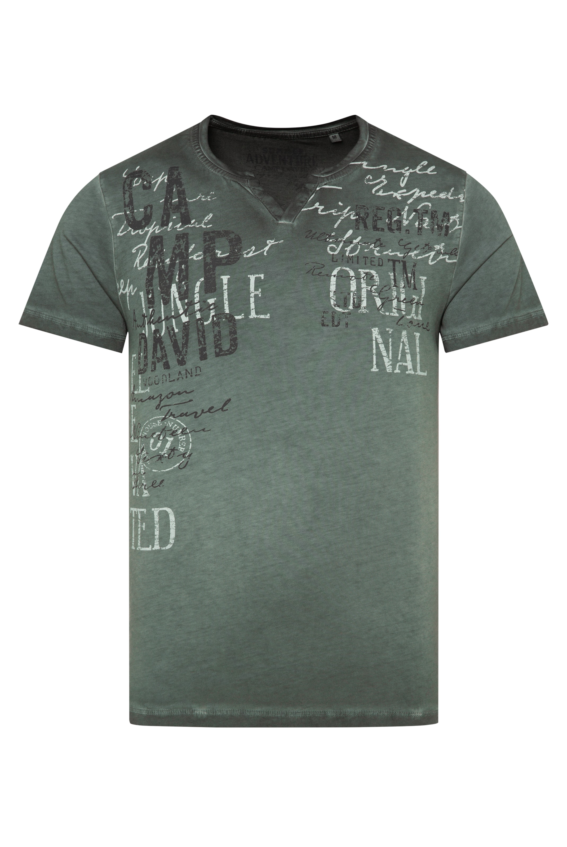 zaļš CAMP DAVID T-Krekls: no priekšpuses