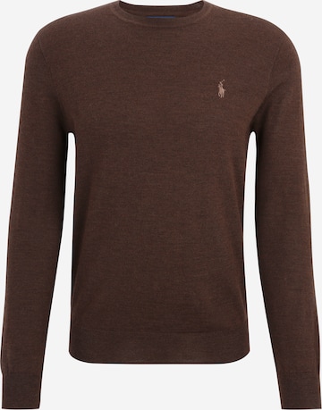 Pull-over Polo Ralph Lauren en marron : devant