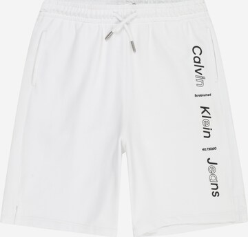 Calvin Klein Jeans Regular Shorts in Weiß: predná strana