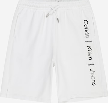 Calvin Klein Jeans - regular Pantalón en blanco: frente