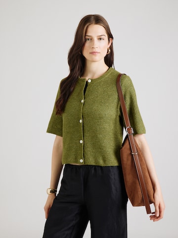 Cardigan 'PCSilly' PIECES en vert : devant