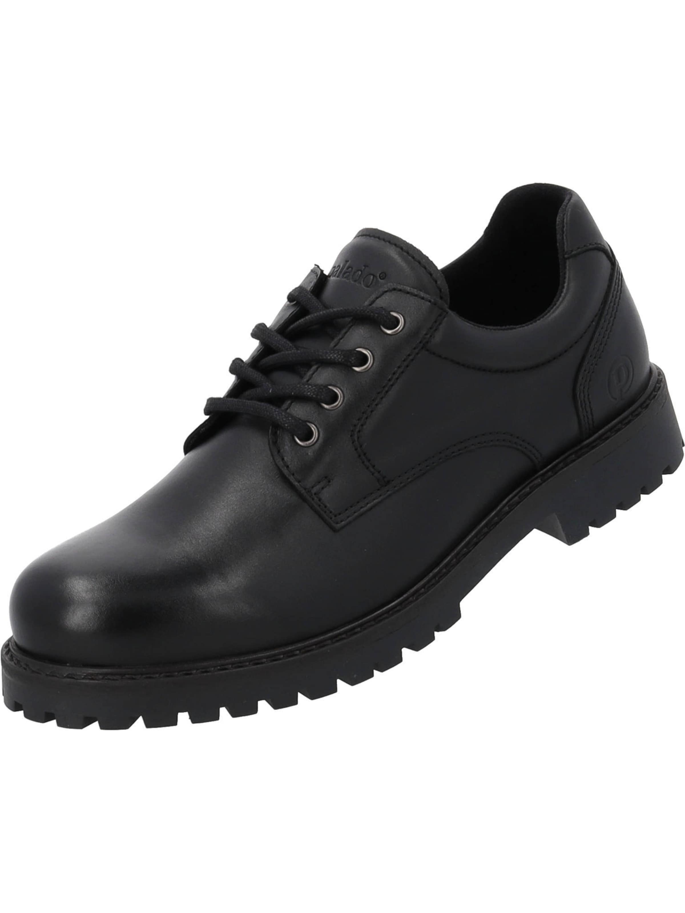 Palado Veterschoen 'Lamfin' in Zwart: voorkant