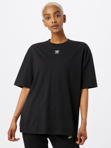 ADIDAS ORIGINALS Shirt 'Adicolor Essentials' in Black: front