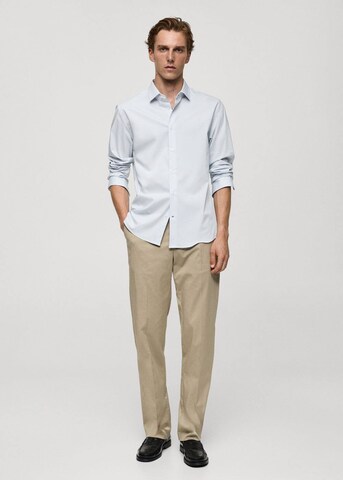 MANGO MAN Regular fit Button Up Shirt 'Play' in Blue