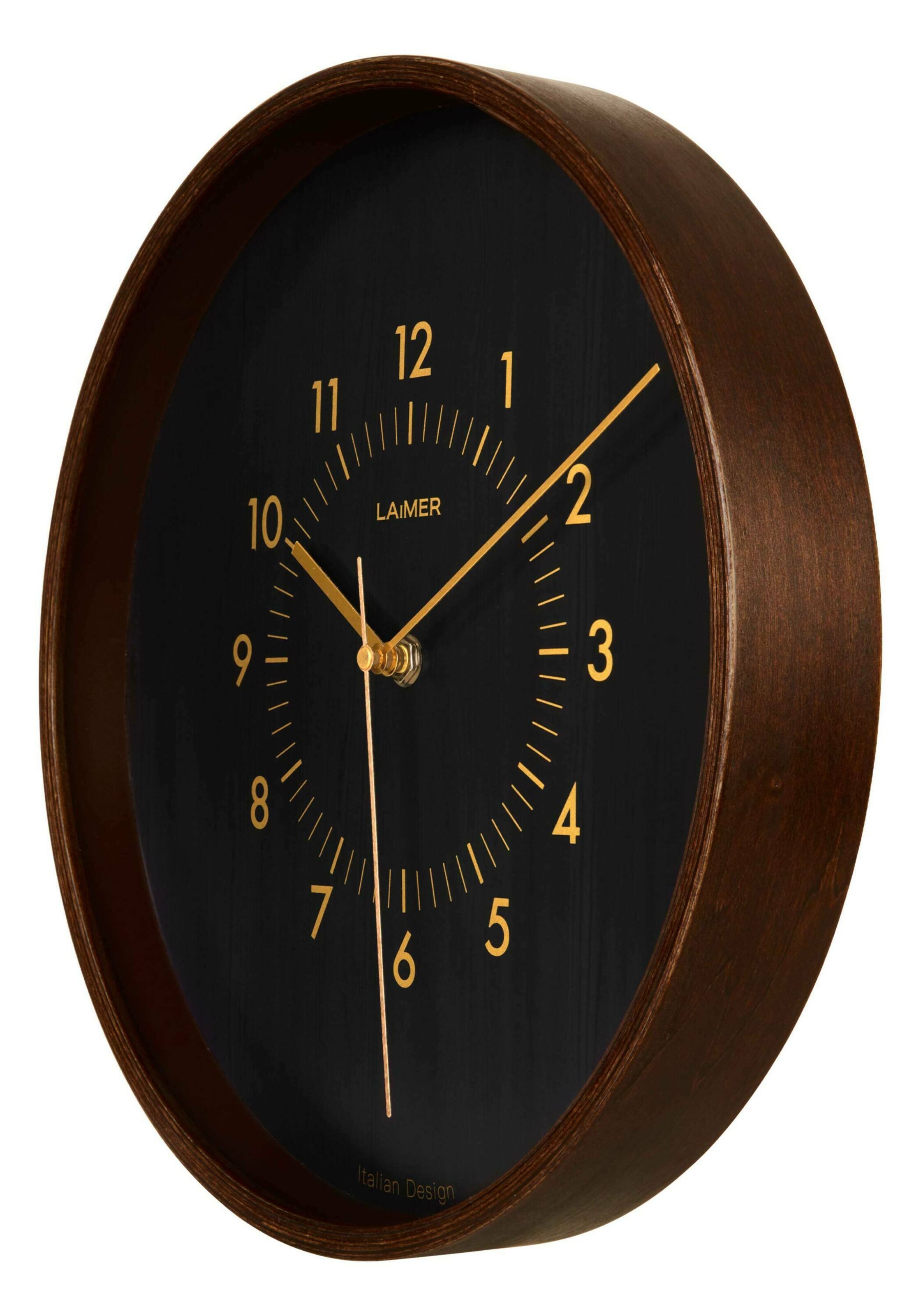Männer Wohn-Accessoires LAiMER Wanduhr in Dunkelbraun - ER61767 Männer Wohn-Accessoires LAiMER Wanduhr in Dunkelbraun - ER61767