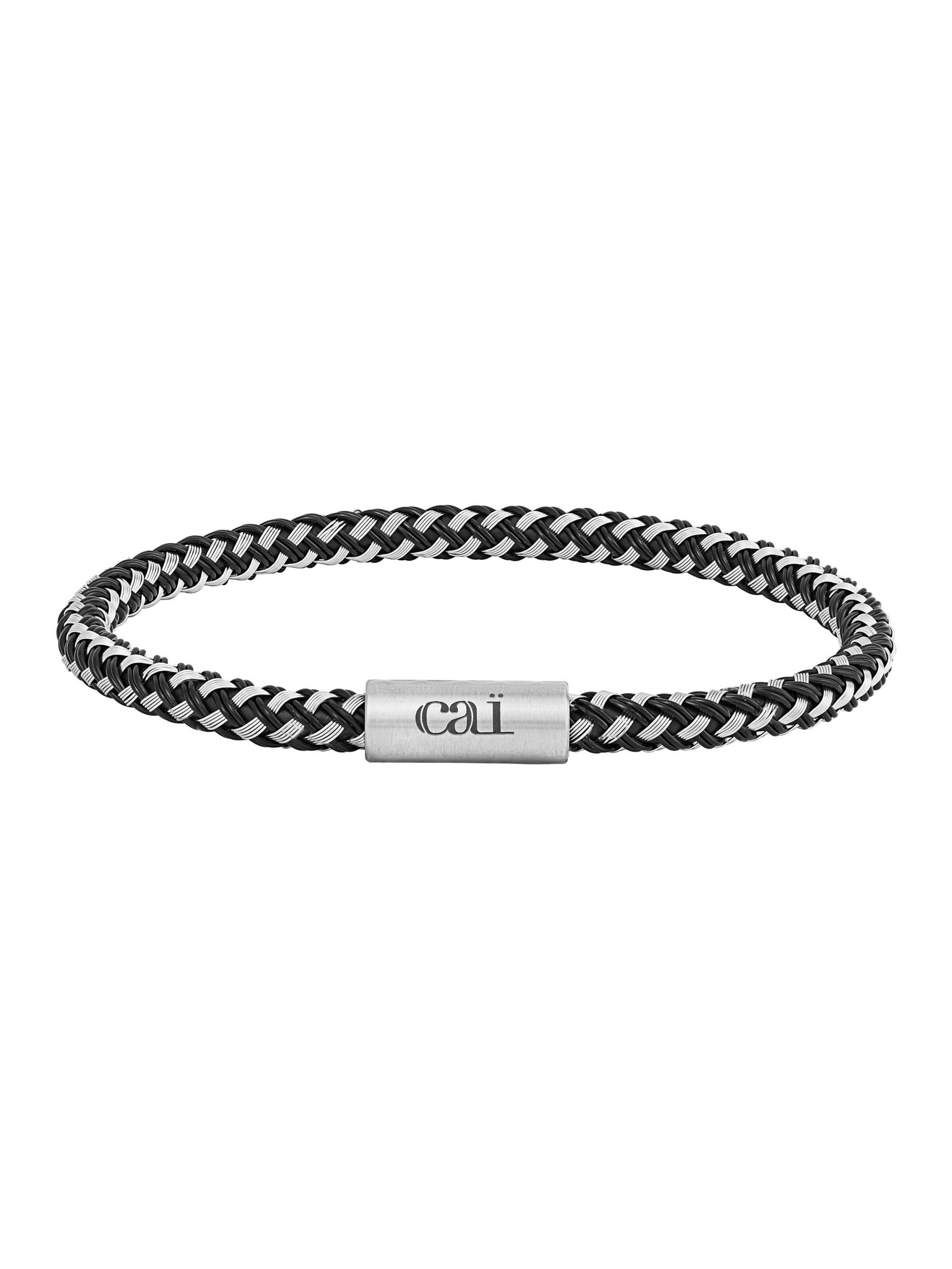 caï Armband in Schwarz: Vorderseite