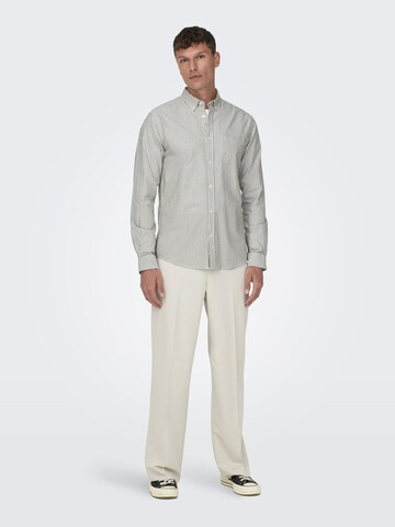 Only & Sons Slim Fit Skjorte i grøn