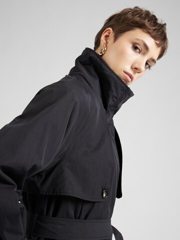 Claire Between-seasons coat 'Ombretta' in Black