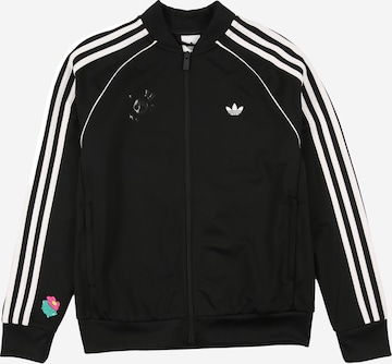 juoda ADIDAS ORIGINALS Demisezoninė striukė: priekis