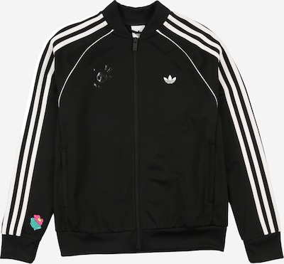 128 dydžio Demisezoninė striukė iš ADIDAS ORIGINALS, spalva – žalia / rožinė / juoda / balta, Prekių apžvalga