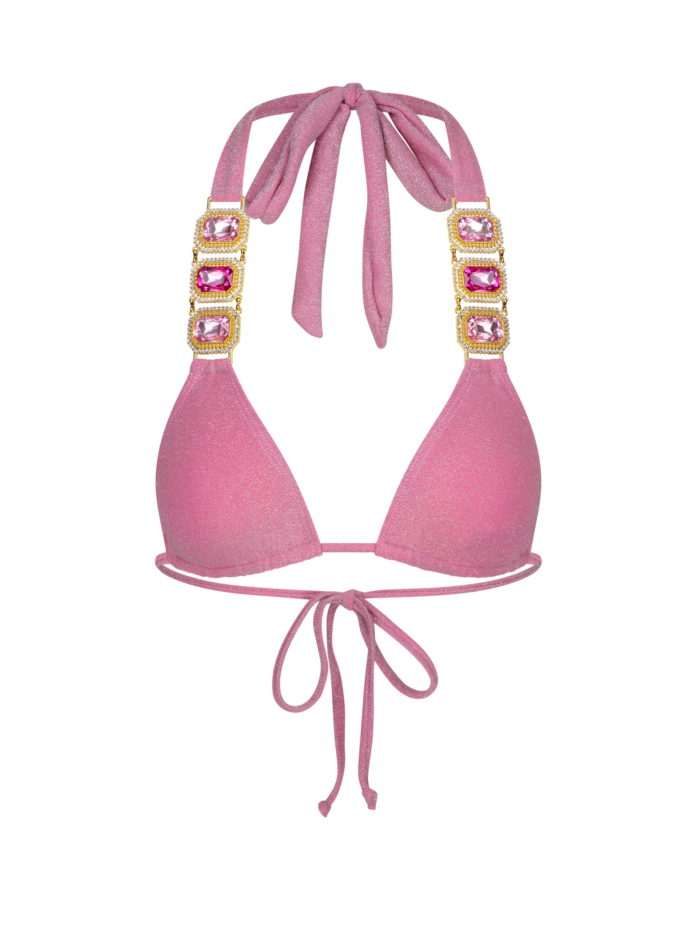 Moda Minx Bikinitop 'Lumiere Boujee' in Roze: voorkant