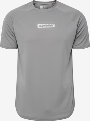 Hummel Functioneel shirt 'Topaz' in Grijs: voorkant