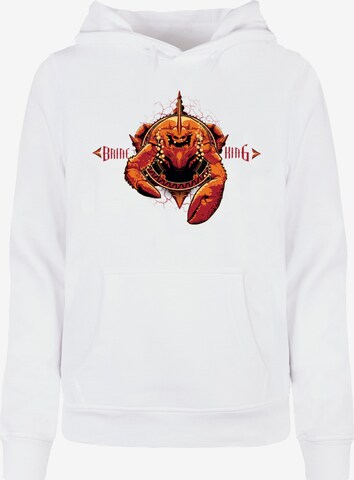 ABSOLUTE CULT Sweatshirt 'Aquaman - Brine King' in White: front