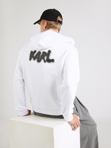 Giacca di felpa di Karl Lagerfeld in bianco: dietro