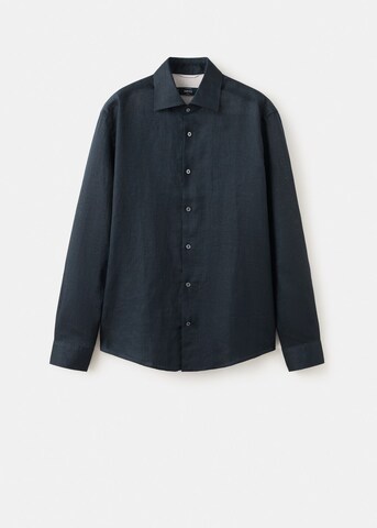MANGO MAN Slim fit Button Up Shirt 'Tucan' in Blue