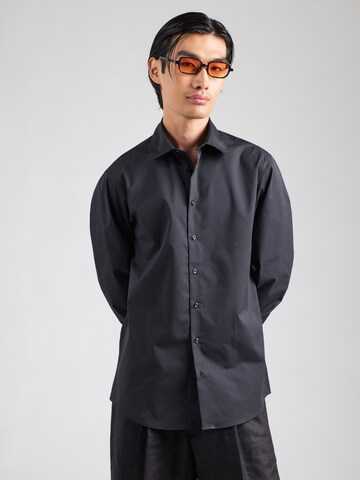SELECTED Regular fit Button Up Shirt 'SLHSoho' in Black: front