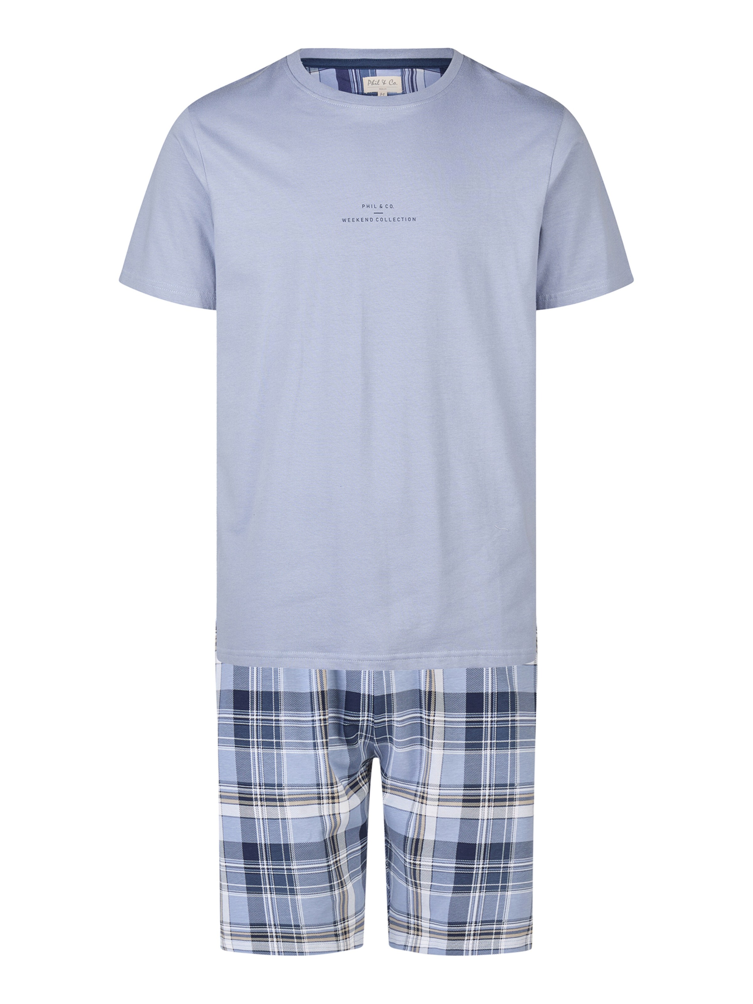 Phil & Co. Berlin Shorty 'Lounge Dreams' in Blau: Vorderseite