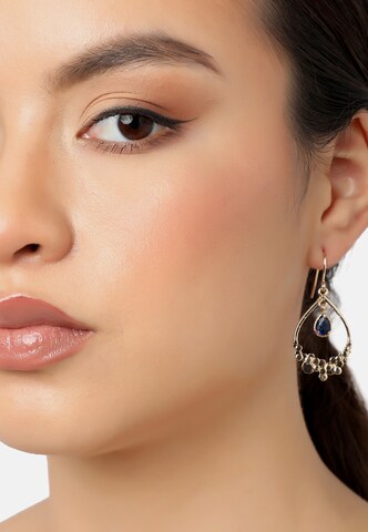 SOHI Ohrringe 'Amanda' in Gold: Vorderseite