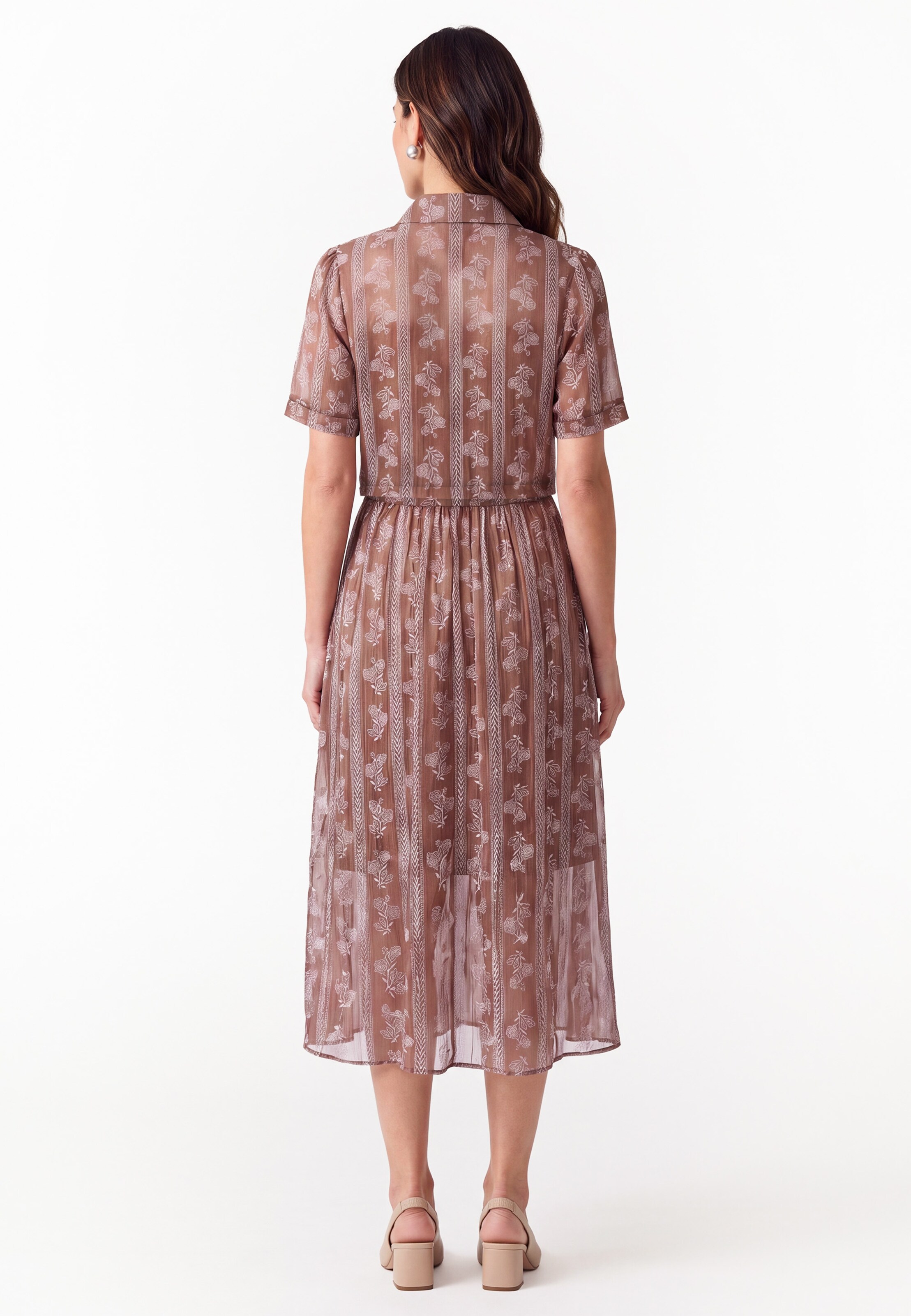Usha - Vestido em castanho